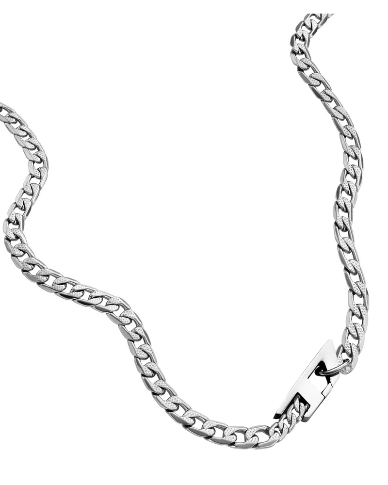 Diesel Halskette aus Edelstahl - Halsketten - Unisex - Silber Silber