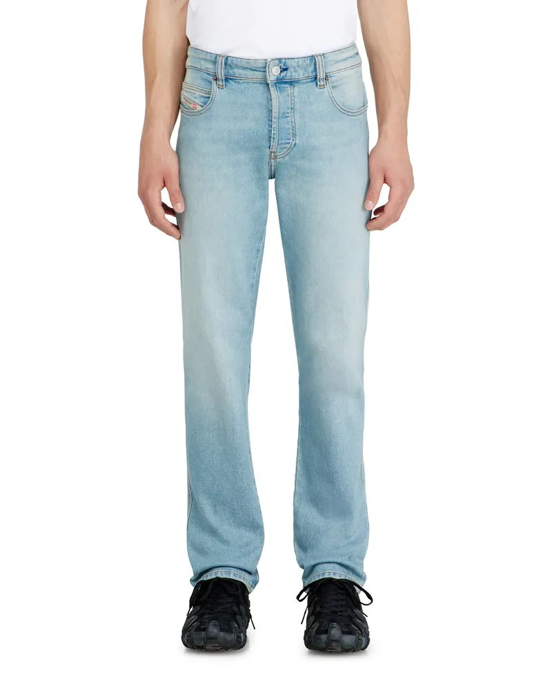 Diesel Slim Jeans Regular Waist 1993 D-Vyl, Hellblau, Knopfverschluss Blau