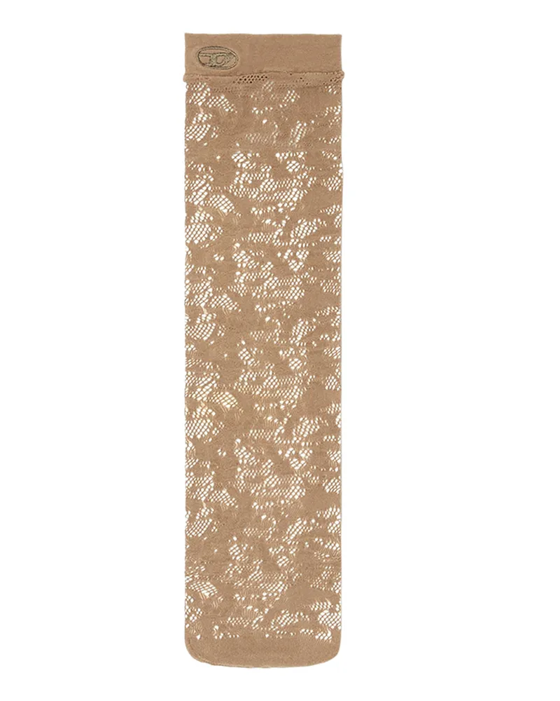 Diesel Lange Socken aus Camouflage-Spitze - Socken - Damen - Braun Braun