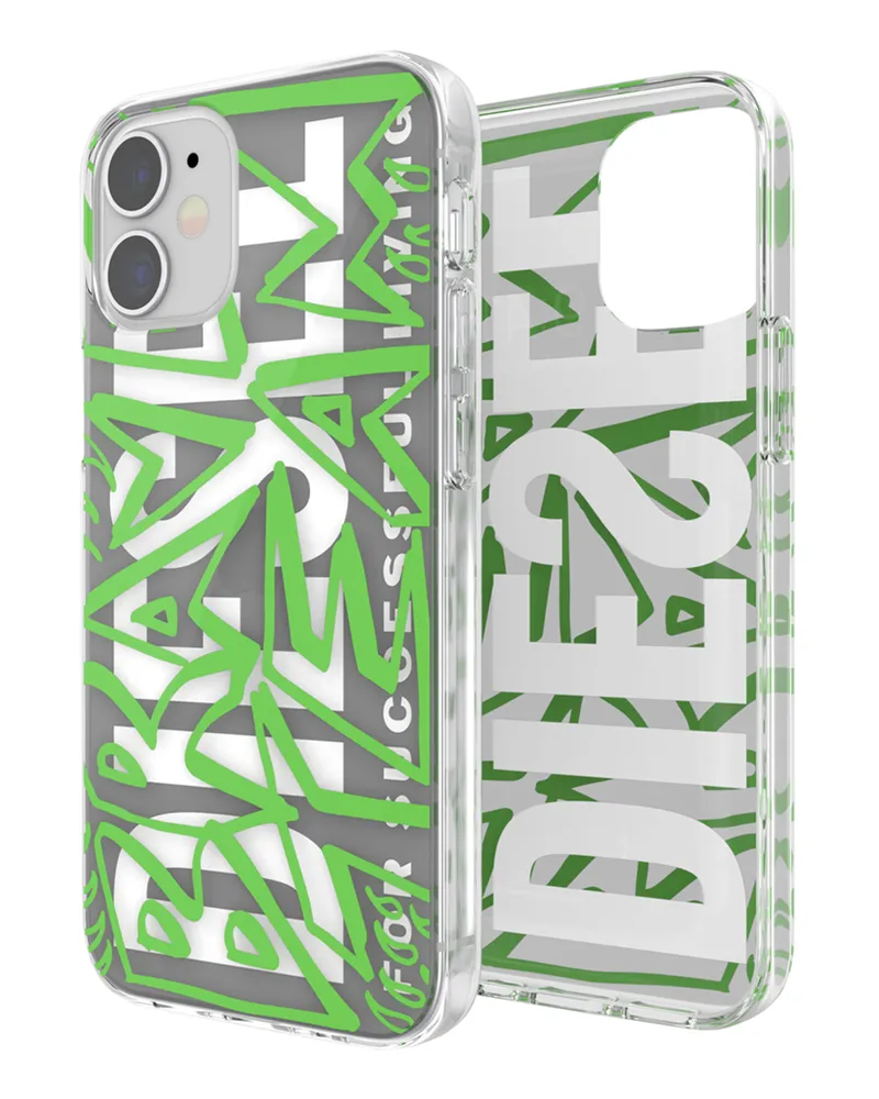 Diesel Handycase aus ultraleichtem TPU für iPhone 12 Mini - Schutzhüllen - Unisex - Grün Grün