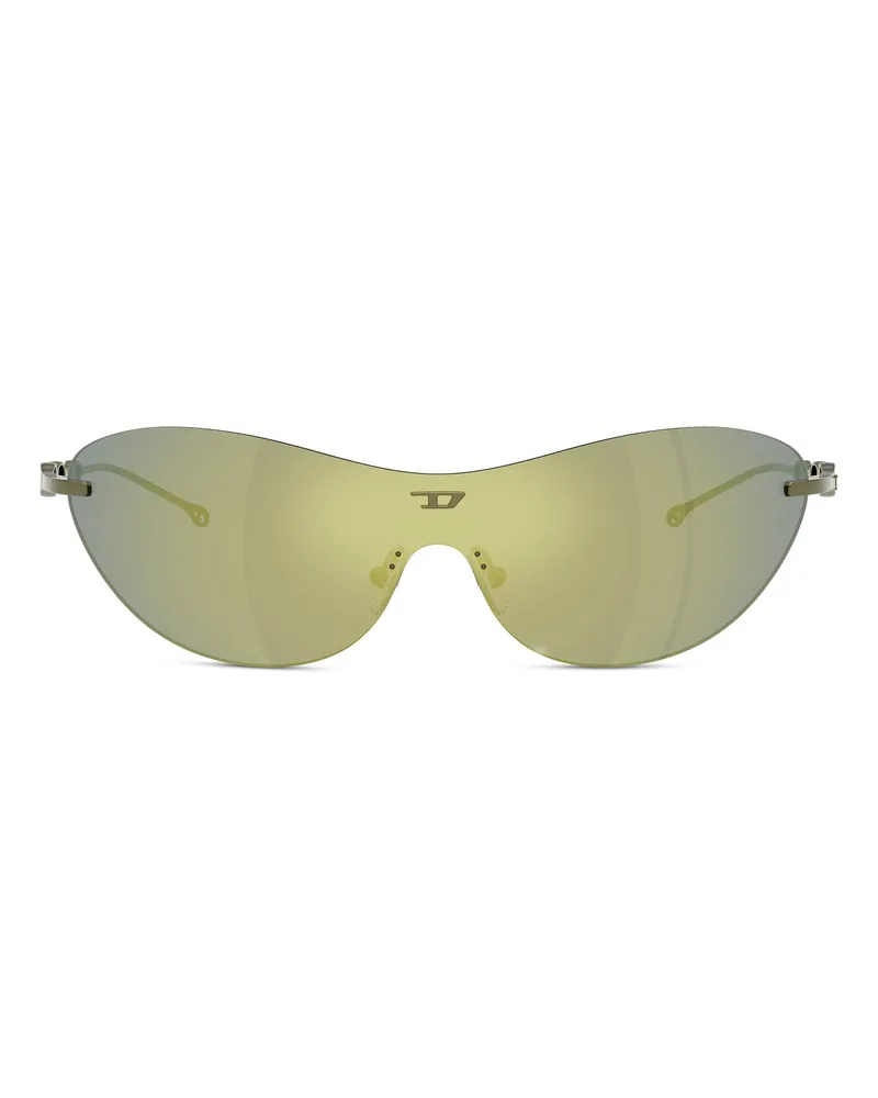 Diesel Ovale Sonnenbrille - Sonnenbrille - Unisex - Grün Grün