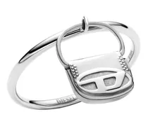 Ring mit 1DR-Taschenanhänger aus Edelstahl - Ringe - Unisex - Silber