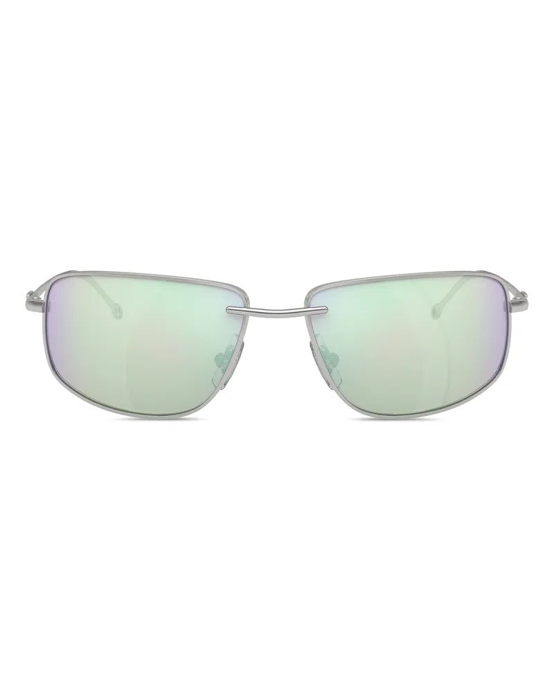 Diesel Sonnenbrille in Racer-Form aus Metall - Sonnenbrille - Unisex - Silber Silber