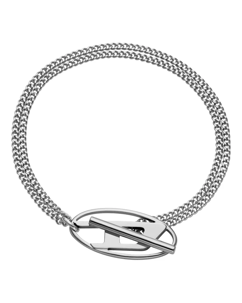 Diesel Kettenarmband aus Edelstahl - Armbänder - Unisex - Silber Silber