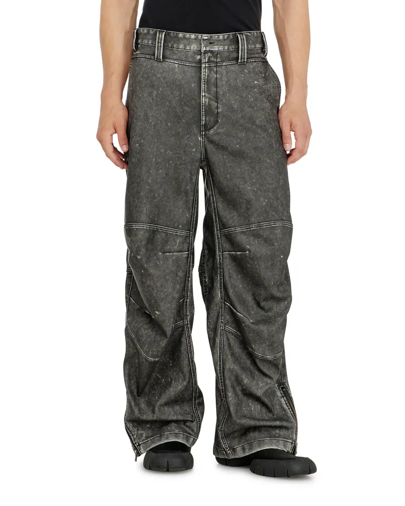 Diesel Hose aus Material mit distressed-Effekt - Hosen - Herren - Grau Grau