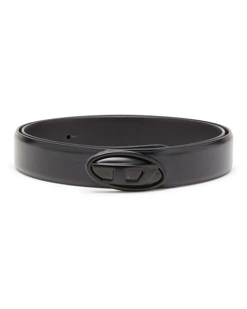 Diesel 2.4 cm Ledergürtel mit Oval D-Schnalle - Gürtel - Damen - Schwarz Schwarz