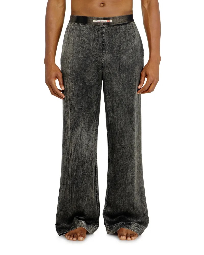 Diesel Viskosehose mit fließender Passform - Hosen - Herren - Grau Grau