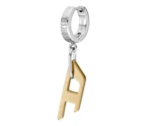 Zweifarbiger Edelstahl-Ohrring - Ohrringe - Unisex - Gold
