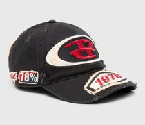 Basecap mit Strick-Aufnähern - Hüte - Unisex - Schwarz