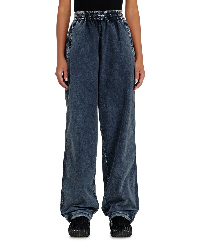 Diesel Acid-wash Trackpants aus Nylon-Taslan - Hosen - Damen - Blau Blau