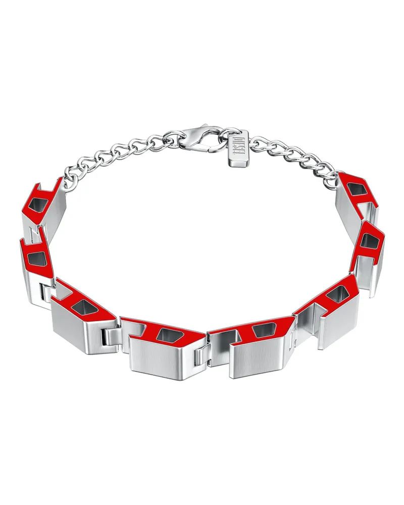 Diesel Edelstahlarmband - Armbänder - Unisex - Silber Silber
