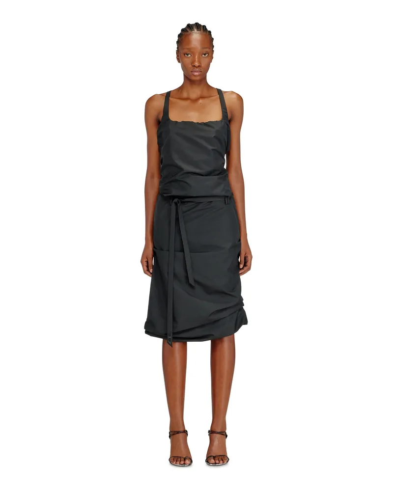 Diesel Schürzenkleid aus Taft mit offenem Rücken - Kleider - Damen - Schwarz Schwarz
