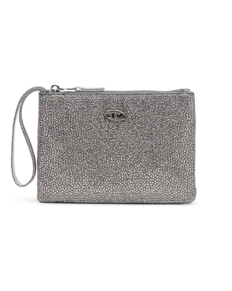 Diesel Beutel aus Kristall-Lurexstoff - Kleine Portemonnaies - Damen - Silber Silber