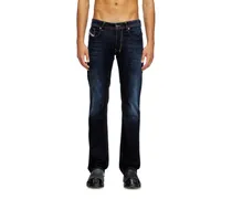 Regular Jeans Low Waist 1985 Larkee, Dunkelblau, Knopfverschluss