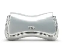Play-Umhängetasche mit Metallic-Effekt - Abendtaschen - Damen - Silber