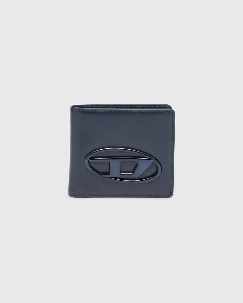 Diesel Bifold-Portemonnaie aus gleder - Kleine Portemonnaies - Unisex - Blau Blau