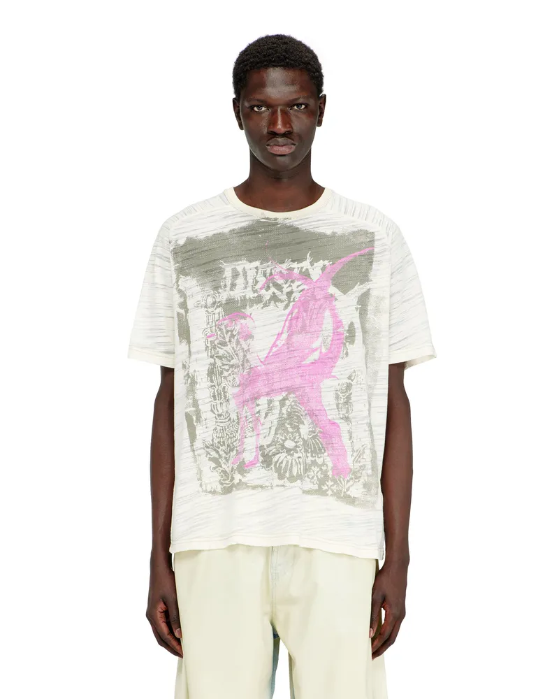 Diesel T-Shirt mit Grafikdruck - T-Shirts - Herren - Weiss Weiss