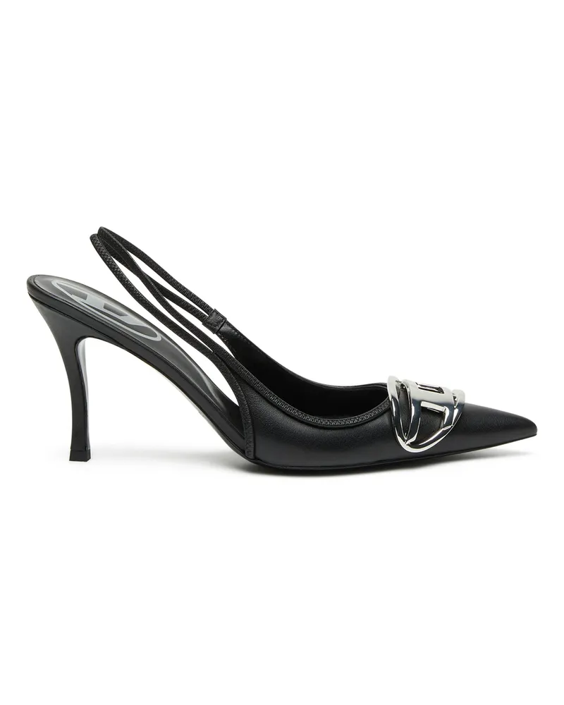 Diesel D-Venus-Slingback-Pumps aus Nappa-Leder - Pumps - Damen - Schwarz Schwarz