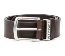 3.9cm Gürtel mit Kontrastschlaufen - Gürtel - Herren - Braun
