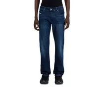 Slim Jeans Regular Waist 1993 D-Vyl, Dunkelblau, Knopfverschluss