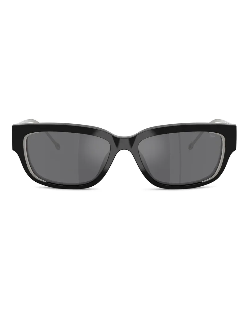 Diesel Rechteckiges Modell Brille - Sonnenbrille - Unisex - Grau Grau