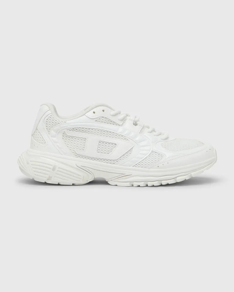 Diesel S-Pro-V-Dense-Einfarbige Sneakers aus Mesh mit Oval D-Logo - Sneakers - Damen - Weiss Weiss