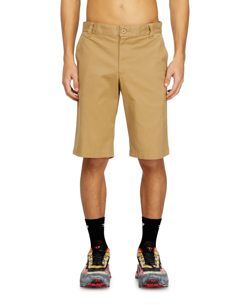 Diesel Stonewash-Baumwollshorts - Kurze Hosen - Herren - Beige Beige