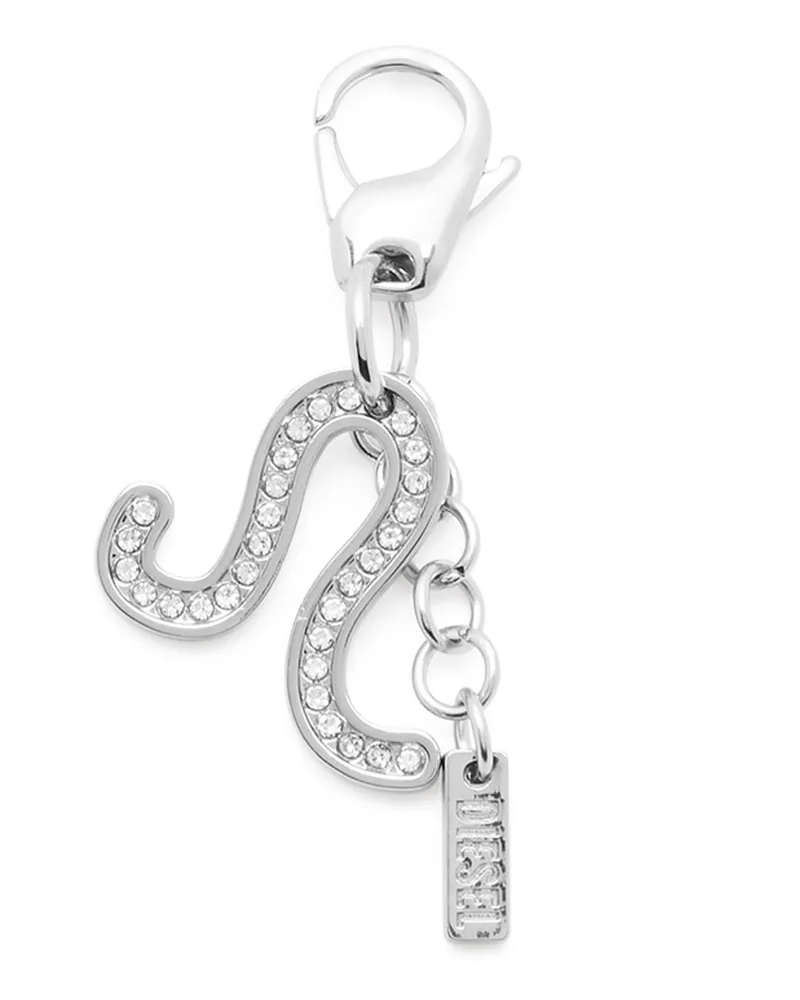 Diesel Metallanhänger Sternzeichen Löwe mit Strasssteinen - Charms und Schlüsselanhänger - Unisex - Silber Silber