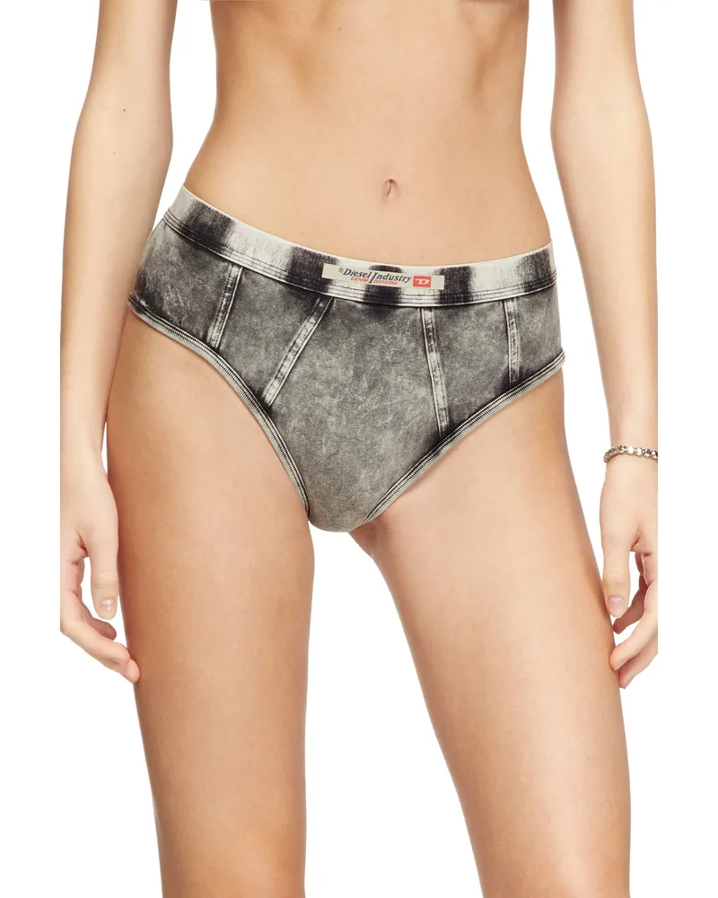 Diesel Hipster Briefs aus Jersey in Denim-Optik - Panties - Damen - Grau Grau