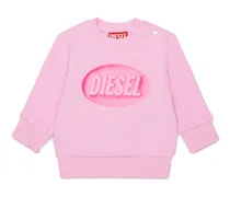 Baumwoll-Sweatshirt mit Logo-Print - Sweatshirts - Unisex - Rosa