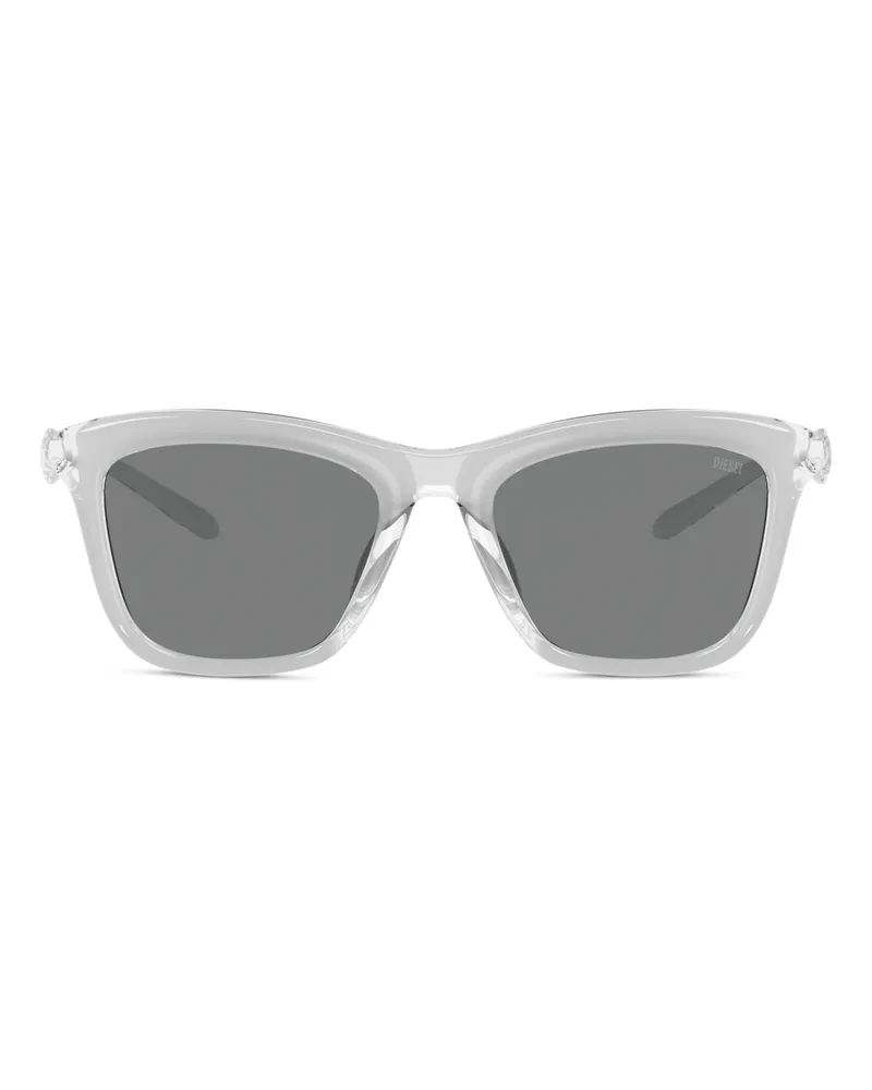 Diesel Eckige Sonnenbrille - Sonnenbrille - Unisex - Grau Grau