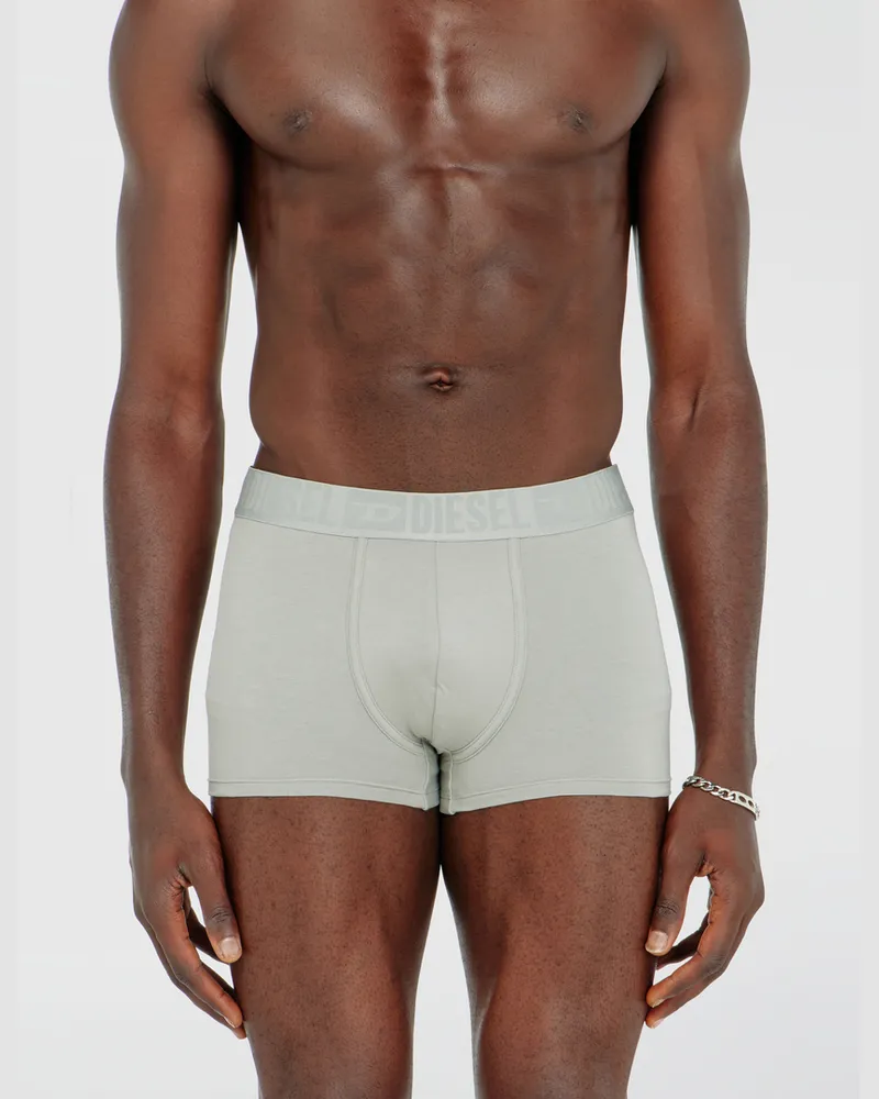 Diesel Boxershorts aus Baumwollstretch mit tonalem Bund im Dreierpack - Boxershorts - Herren - Grau Grau