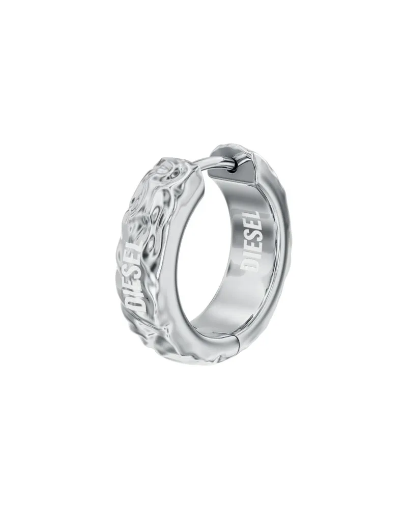Diesel Creole aus Edelstahl - Ohrringe - Unisex - Silber Silber