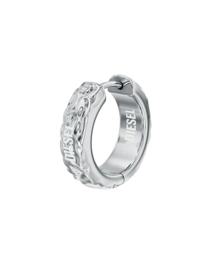 Diesel Creole aus Edelstahl - Ohrringe - Unisex - Silber Silber