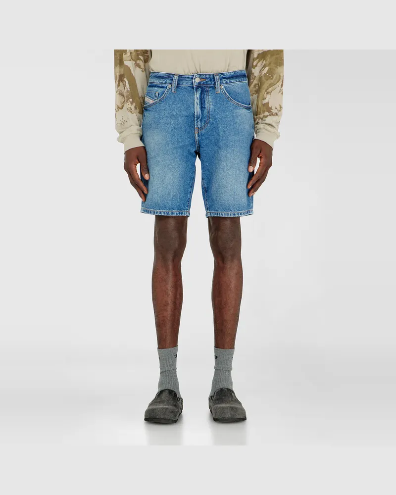 Diesel Schmale Shorts aus Clean-Wash-Denim - Denim Kurze Hose - Herren - Blau Blau