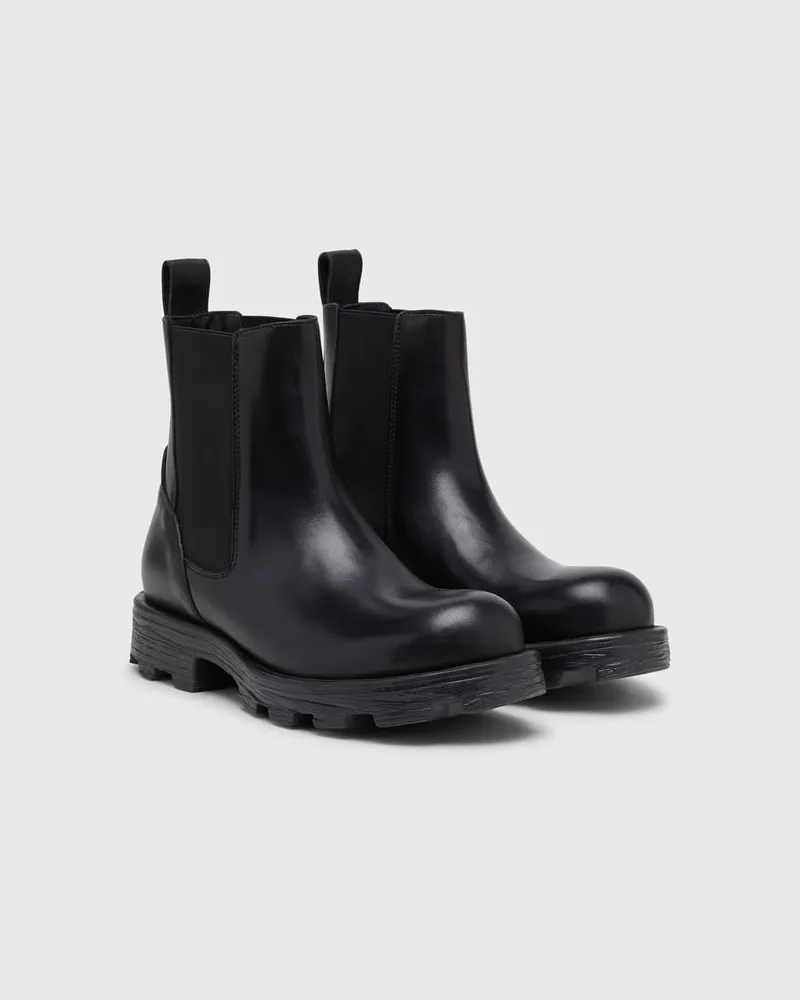 Diesel D-Hammer-Chelsea-Stiefel aus Leder - Stiefel - Herren - Schwarz Schwarz