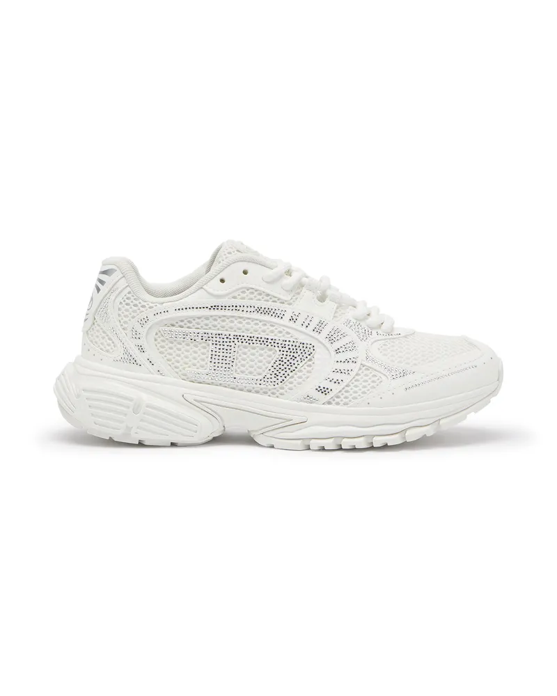 Diesel S-Pro-V-Dense - Mesh-Sneaker mit Kristallen - Sneakers - Damen - Weiss Weiss