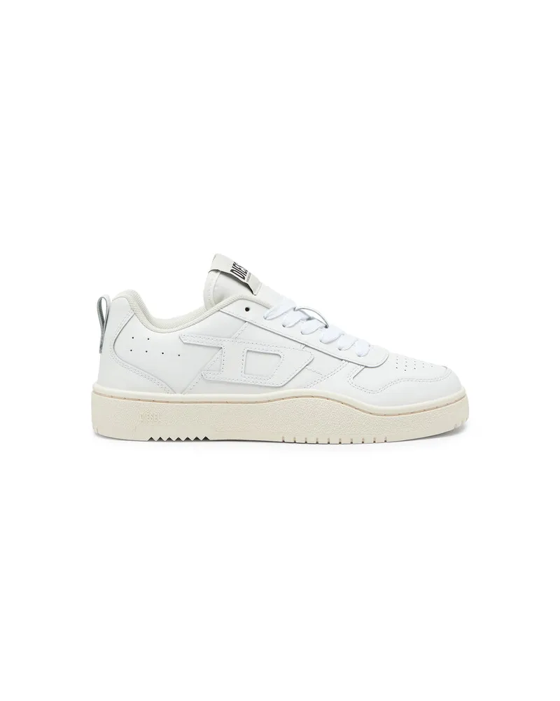 Diesel S-Ukiyo Low-Low Top-Sneakers aus Leder und Nylon - Sneakers - Herren - Weiss Weiss