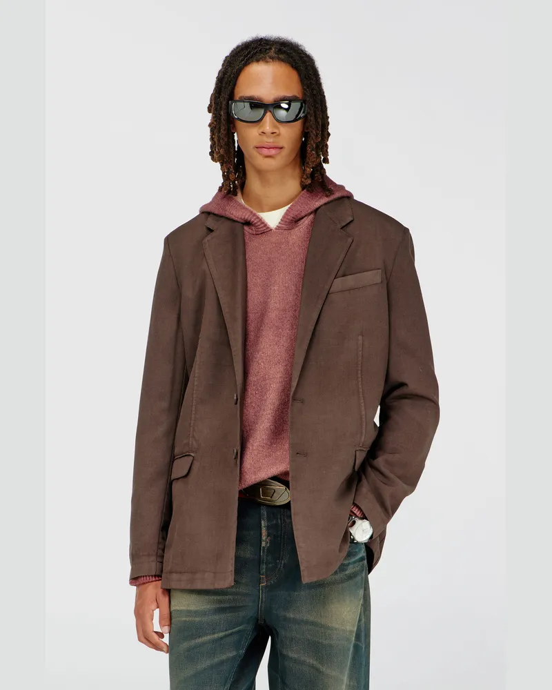 Diesel Blazer aus stretchwolle - Jacken - Herren - Braun Braun