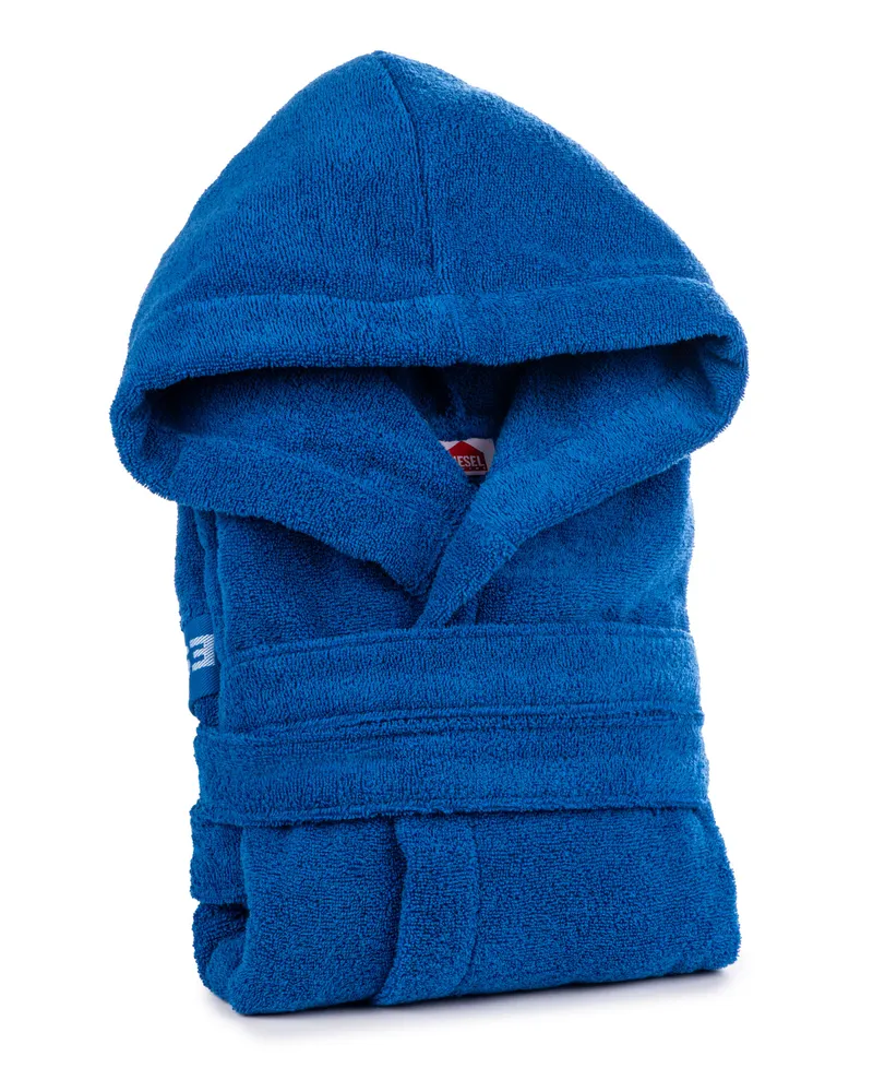 Diesel Bademantel aus Baumwoll-Frottee, Größe XL/XXL - Bath - Unisex - Blau Blau