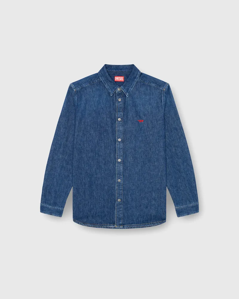 Diesel Shirt aus Denim - Denimhemden - Herren - Blau Blau