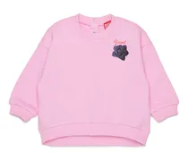 Sweatshirt aus Baumwolle mit Rosenprint - Sweatshirts - Damen - Rosa