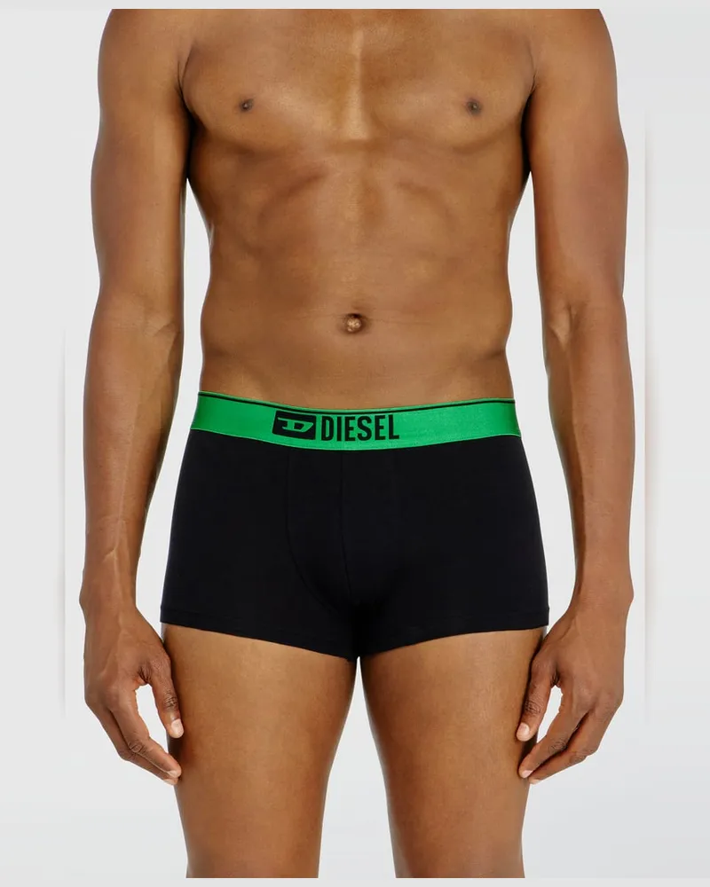 Diesel 3er-Pack Boxershorts mit Metallic-Bund - Boxershorts - Herren - Schwarz Schwarz