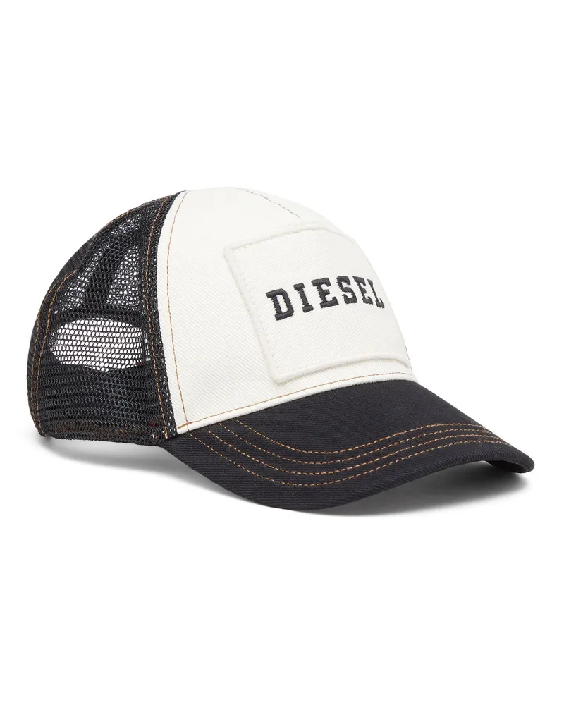 Diesel Baumwollkappe mit Mesh-Rückseite und Logo - Hüte - Herren - Schwarz Schwarz