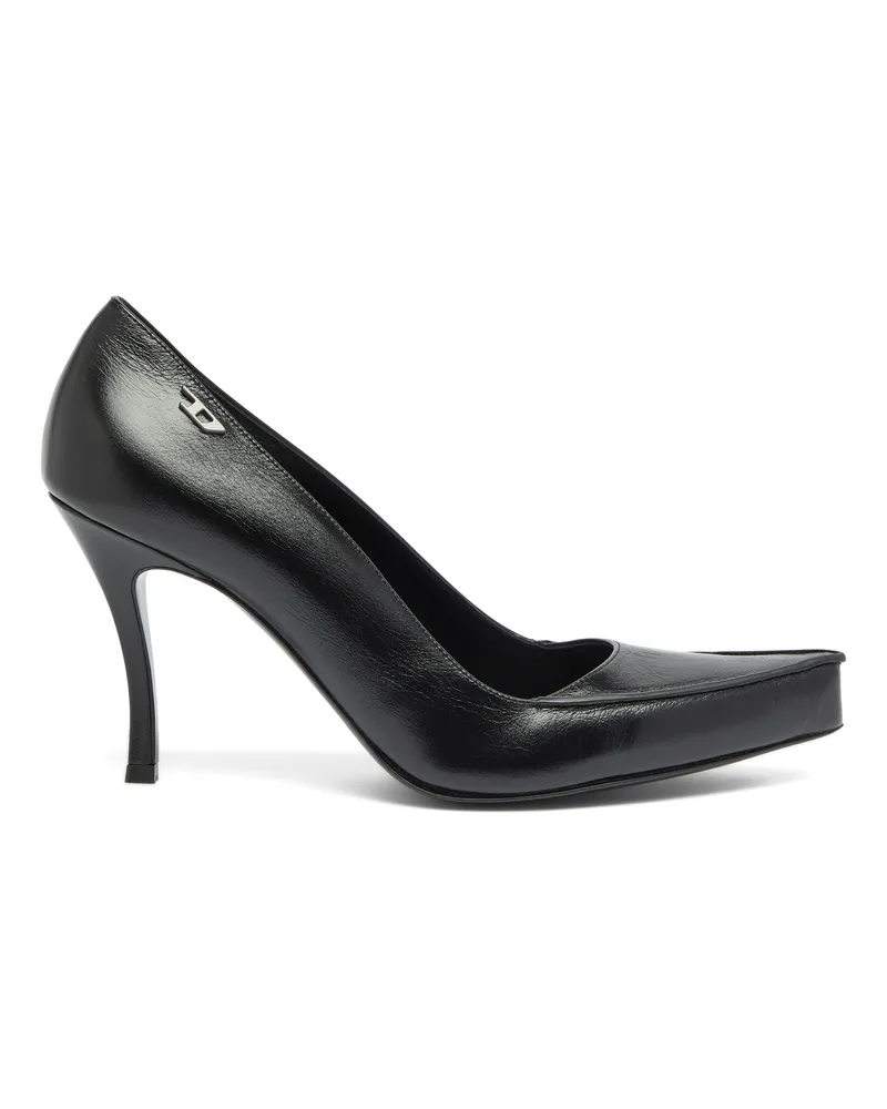 Diesel D-Lucette-Pumps aus Leder - Pumps - Damen - Schwarz Schwarz