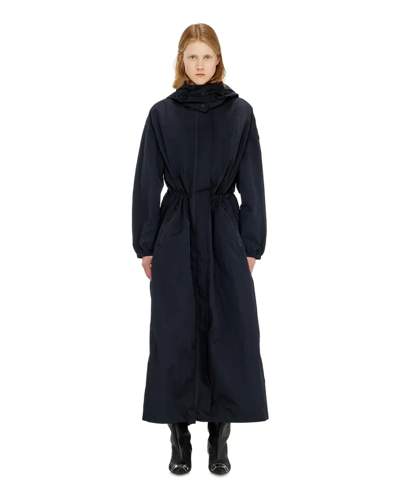 Diesel Nylon-Trenchcoat mit abnehmbarer Kapuze - Jacken - Damen - Blau Blau
