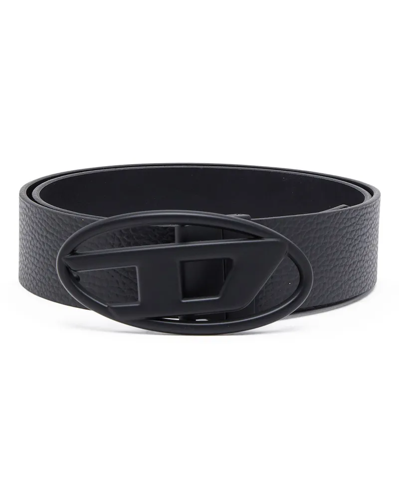 Diesel 3.9cm Gürtel aus Leder zum Wenden - Gürtel - Herren - Schwarz Schwarz