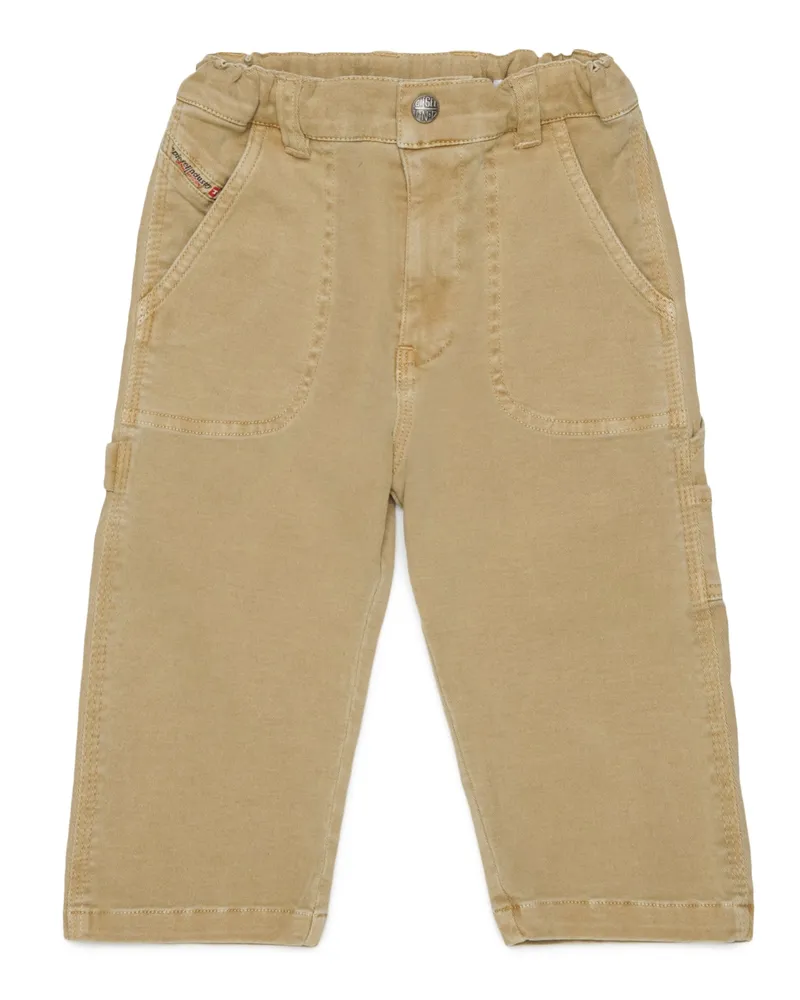 Diesel Workwear-inspirierte Hose aus stretch-baumwolle - Hosen - Herren - Braun Braun