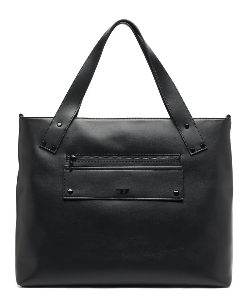 Diesel Rivet-D - Shopping Bag mit Reißverschluss und Klappentasche - Shoppers - Herren - Schwarz Schwarz