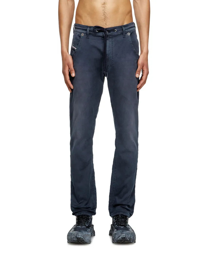 Diesel Regular Regular Waist 2032 D-Krooley Joggjeans, Farbig, Reißverschluss Blau